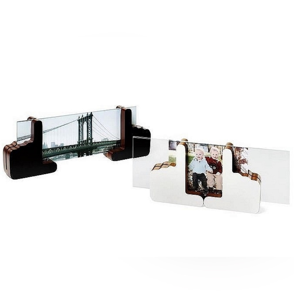 MoMA viewfinder picture frame – adjustable size – black or white & glass-NIB
